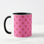 Polka dot pink tasse (Links)