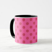 Polka dot pink tasse (Vorderseite Links)