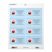 Polka Dot Pink und Brown Cupcake (Vorne)