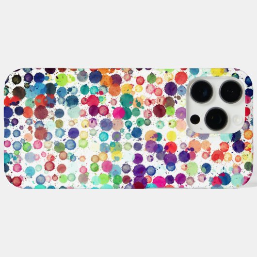Polka Dot Pixly Case-Mate iPhone Case (Rückseite (Horizontal))