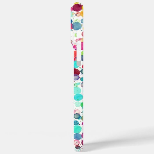 Polka Dot Pixly Case-Mate iPhone Case (Rückseite / Links)