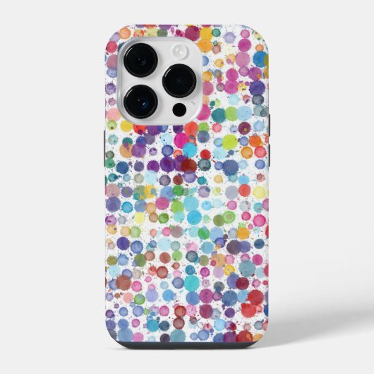Polka Dot Pixly Phone Case iPhone Hülle (Rückseite)