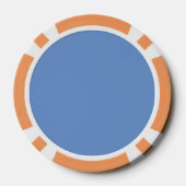 Polka Dot Poker Chips (Denim Blue & Orange) (Rückseite)