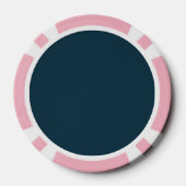 Polka Dot Poker Chips (Midnight Blue & Soft Pink) (Rückseite)