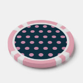 Polka Dot Poker Chips (Midnight Blue & Soft Pink) (Einzeln)