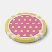 Polka Dot Poker Chips (rosa und weich gelb) (Einzeln)