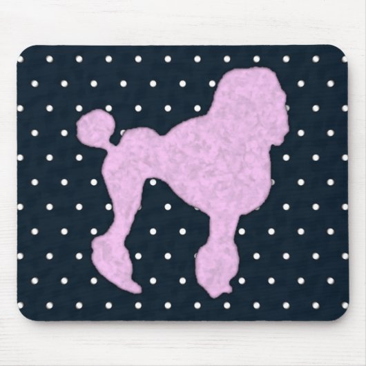 Polka Dot Poodle Mousepad (Vorne)