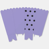 Polka Dot Popcorn Box (Lavendel & Black) Geschenkschachtel (Ungeklappt)