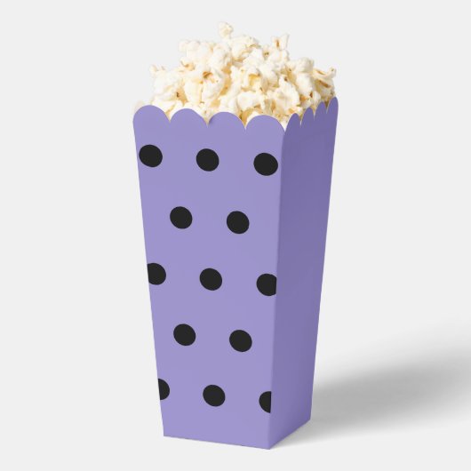 Polka Dot Popcorn Box (Lavendel & Black) Geschenkschachtel (Geplatzt)