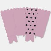Polka Dot Popcorn Box (rosa & schwarz) Geschenkschachtel (Ungeklappt)