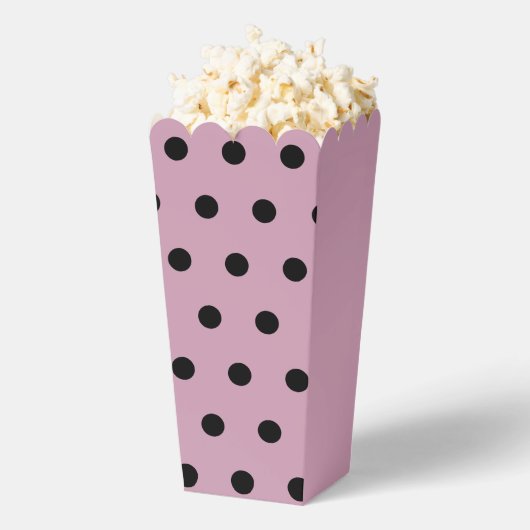 Polka Dot Popcorn Box (rosa & schwarz) Geschenkschachtel (Geplatzt)
