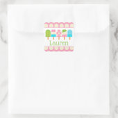 Polka Dot Popsicle Personalisiert Stickers (Tasche)