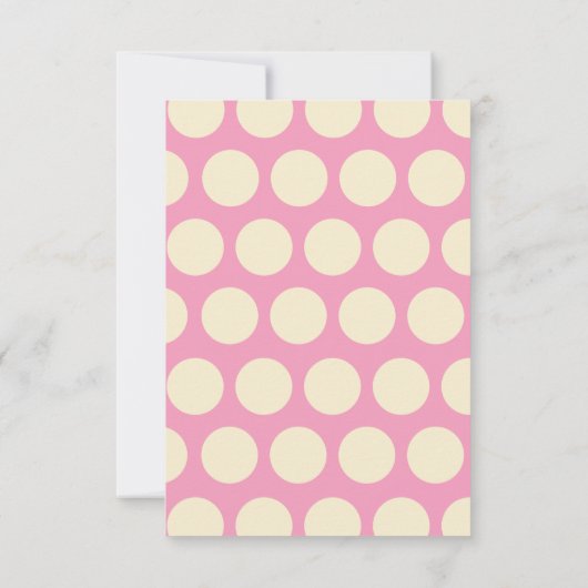 Polka Dot Popsicles Flat-Mitteilungskarten Dankeskarte (Rückseite)