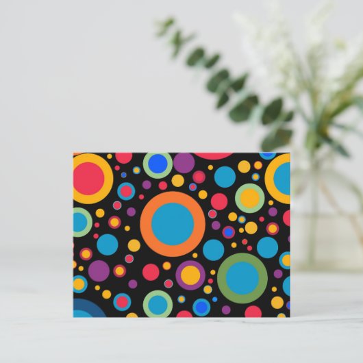 Polka Dot Potpurri Postkarte (Stehend Vorderseite)