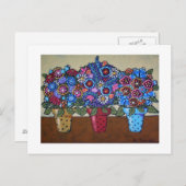 Polka Dot Pots Postkarte (Vorne/Hinten)