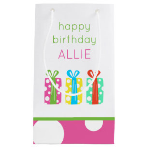 Polka Dot präsentiert Geburtstags Personalisierte  Kleine Geschenktüte