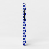 Polka Dot Precision: Der Blue Ray Bowl Case-Mate iPhone Hülle (Hinten/Links)