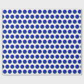 Polka Dot Precision: Der Blue Ray Bowl Geschenkpapier (Flach)