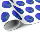 Polka Dot Precision: Der Blue Ray Bowl Geschenkpapier (Rolleneckpunkt)