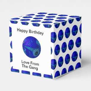 Polka Dot Precision: Der Blue Ray Bowl Geschenkschachtel