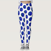 Polka Dot Precision: Der Blue Ray Bowl Leggings (Vorderseite)