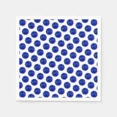 Polka Dot Precision: Der Blue Ray Bowl Serviette (Vorderseite)