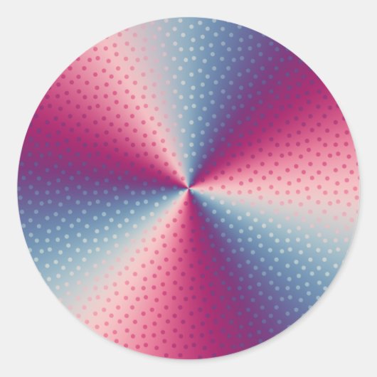 Polka Dot Prism Runder Aufkleber (Vorderseite)