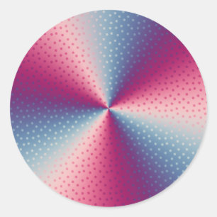 Polka Dot Prism Runder Aufkleber