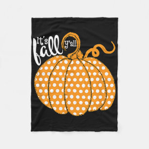 Polka Dot Pumpkin glücklicher Fall - sein Fall Yal Fleecedecke