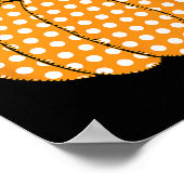 Polka Dot Pumpkin glücklicher Fall - sein Fall Yal Poster (Ecke)