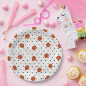 Polka Dot Pumpkin Papierplatte Pappteller (Party)