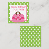 Polka Dot Purpose Personalisierte Geschenkkarten Mitteilungskarte (Vorne/Hinten)