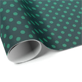 Polka dot radigrave schwarze Farben dunkler Druck Geschenkpapier (Rolleneckpunkt)