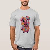 Polka Dot Rage Pig Tee – Süßes, aber wütendes rosa (Vorderseite)