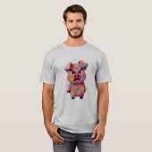 Polka Dot Rage Pig Tee – Süßes, aber wütendes rosa (Vorne ganz)