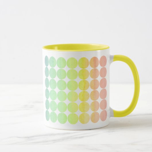 Polka Dot Rainbow 1 Tasse (Rechts)