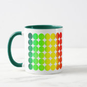 Polka Dot Rainbow 1 Tasse (Links)
