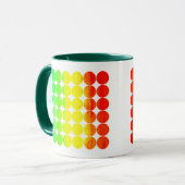 Polka Dot Rainbow 1 Tasse (Vorderseite Links)