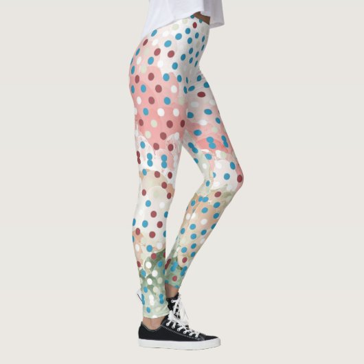 Polka dot rainbow pattern leggings (Rechts)