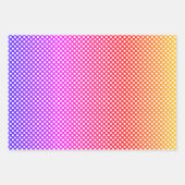 Polka Dot Rainbow Wrapping Paper Sheets Geschenkpapier Set (Vorderseite 3)