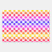 Polka Dot Rainbow Wrapping Paper Sheets Geschenkpapier Set (Vorderseite 2)