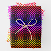 Polka Dot Rainbow Wrapping Paper Sheets Geschenkpapier Set (Beispiel)
