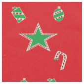 Polka Dot Red Christmas Fabrics KriyasCollection Stoff (Nahaufnahme)