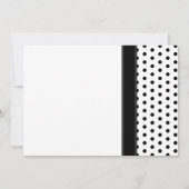 Polka Dot Red Daisy Bridal Dusche Einladung (Rückseite)