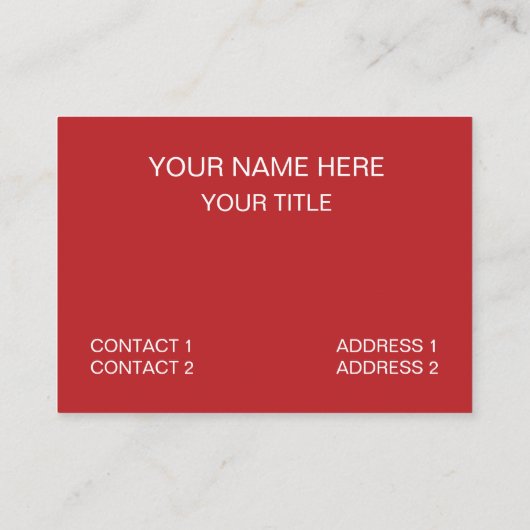 Polka Dot Red Yellow Polka Dot Visitenkarte (Rückseite)