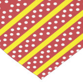 Polka Dot Red Yellow Stripes Polka Dot Kurzer Tischläufer (Ecke)