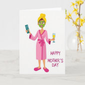 Polka Dot Relaxation Card Karte (Gelbe Blume)