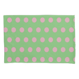 Polka Dot Reversible Pillowcase (Alter Grün) Kissenbezug