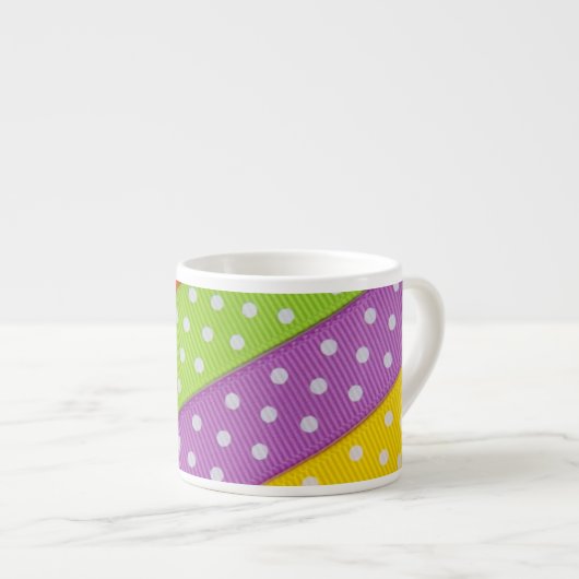 Polka Dot Ribbons Espresso Tasse (Vorderseite Rechts)