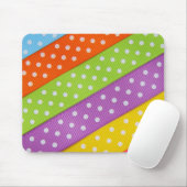 Polka Dot Ribbons Mouse Pad Mousepad (Mit Mouse)